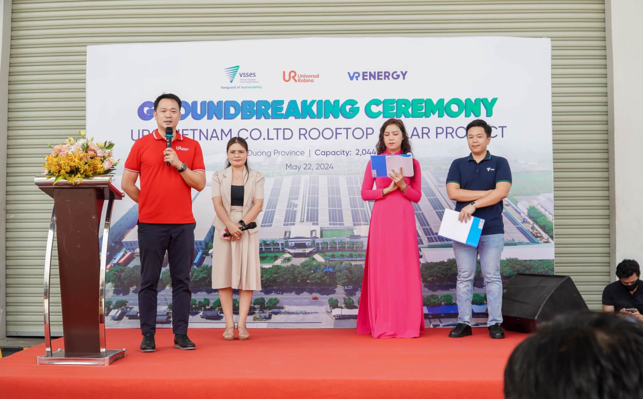LỄ KHỞI CÔNG DỰ ÁN URC VIETNAM CO.LCD ROOFTOP SOLAR PROJECT NGÀY 22/05/2024 11 le khoi cong du an urc vietnam co lcd rooftop solar project ngay 22 05 2024 3 min scaled