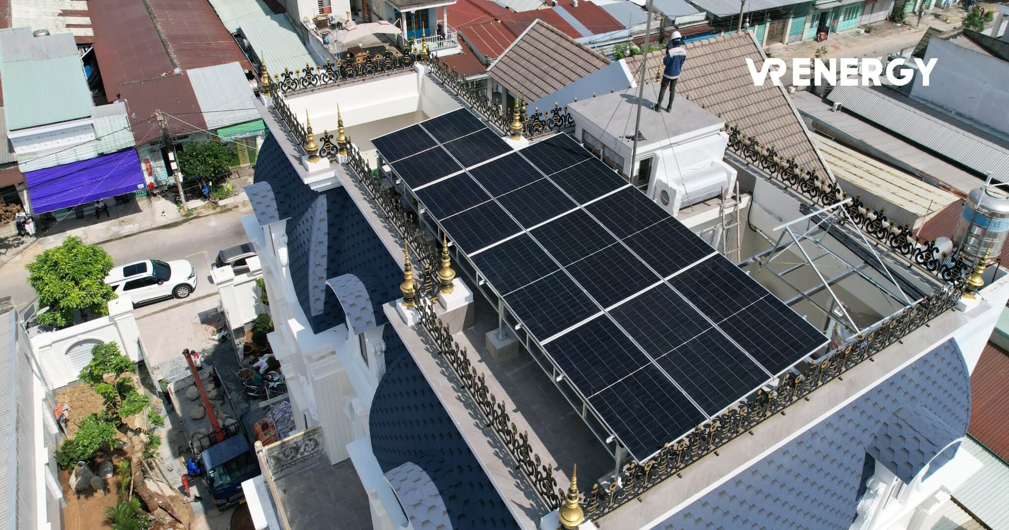 Dự án điện mặt trời hộ dân 6.49 kWp Hybrid do VREnergy triển khai